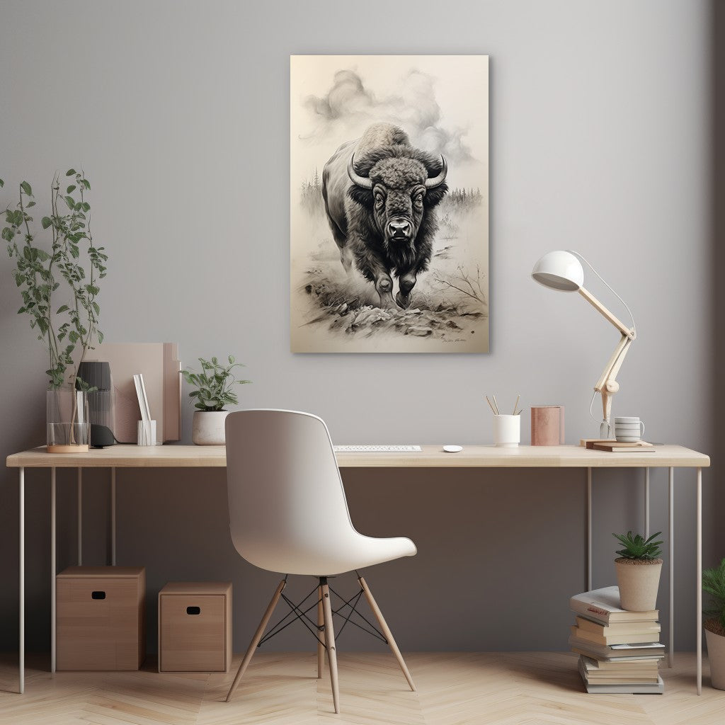 Bison In Hayden Valley