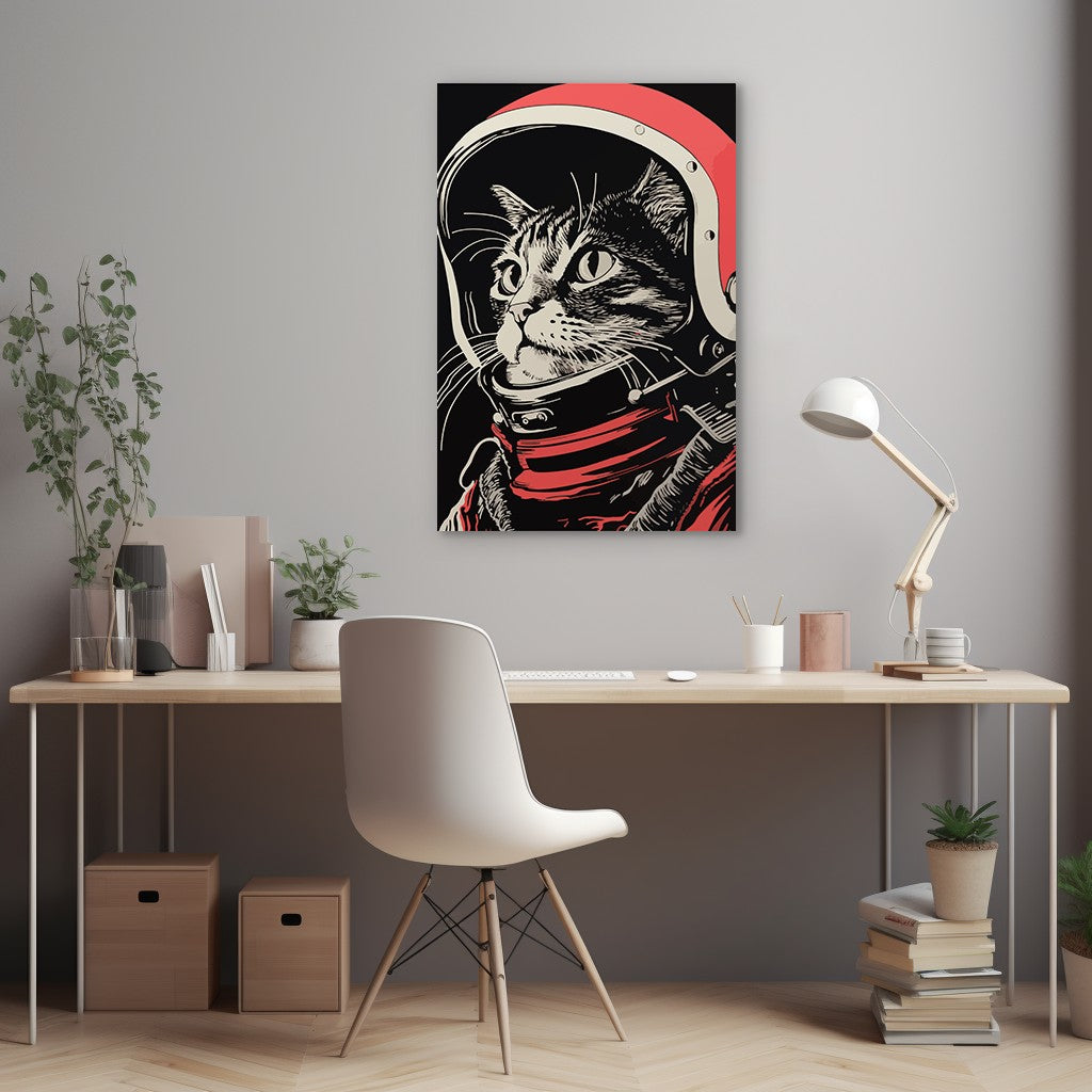 Astronaut Cat Wall Art