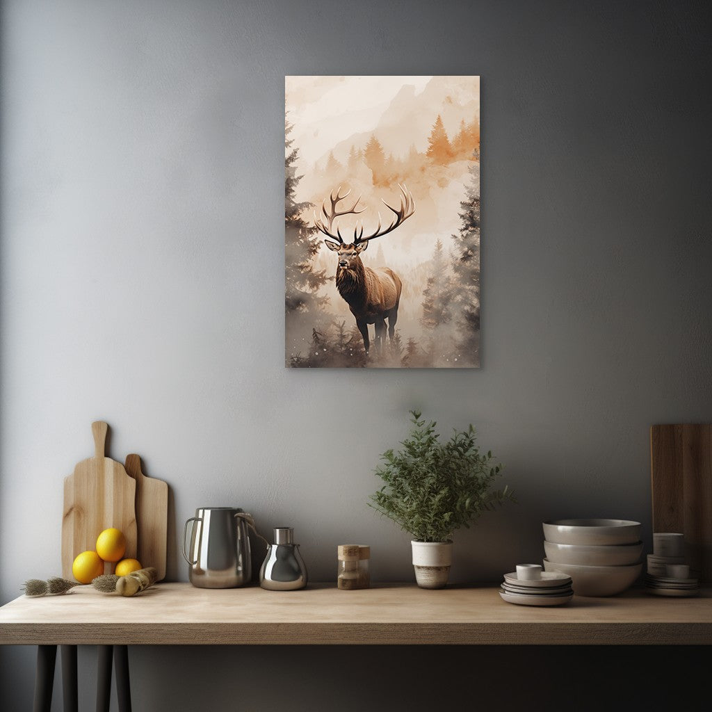 The Forest Elk Wall Art