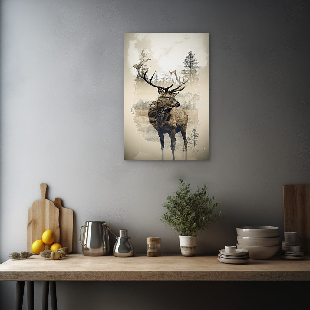 Elk and Wilderness Wall Art
