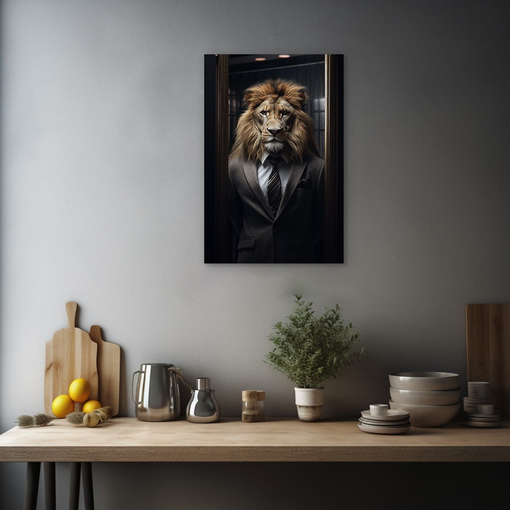 The Suited Lion Wall Art