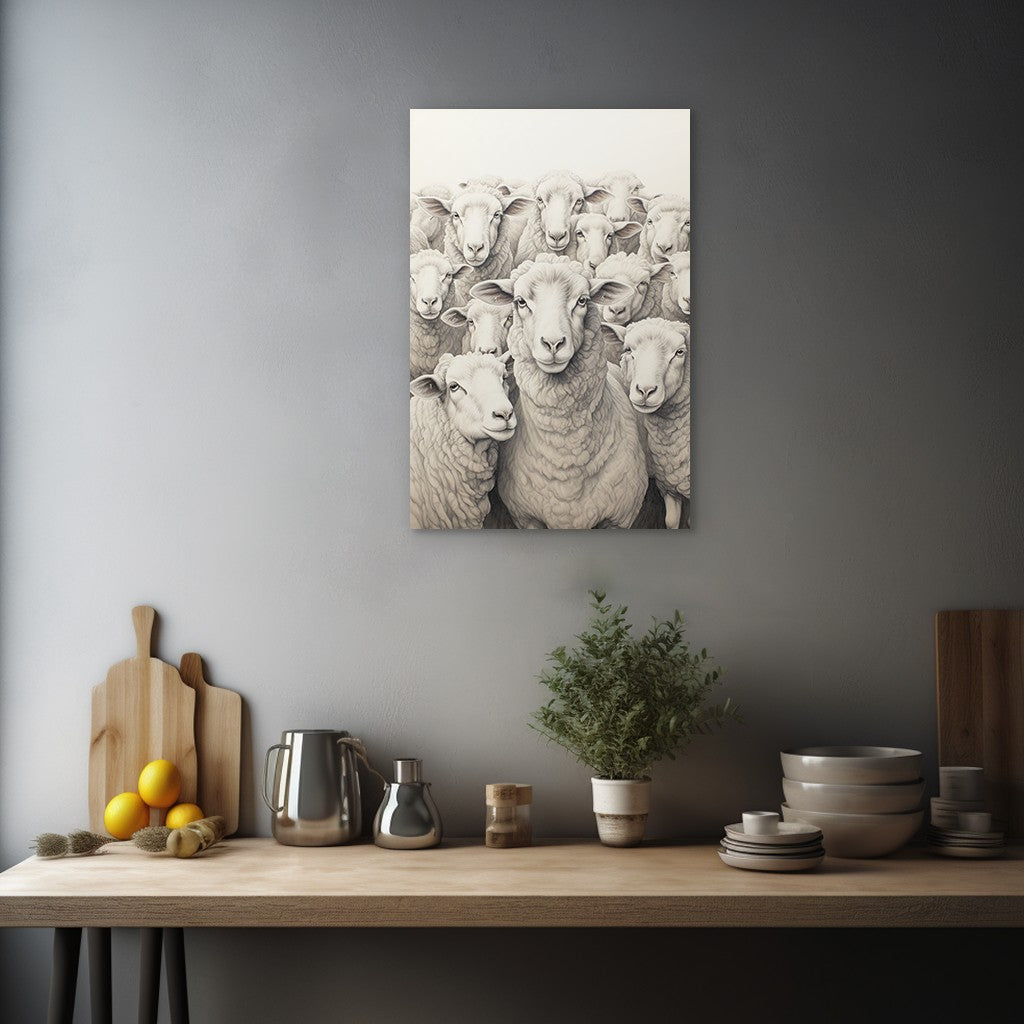 Flock Of Sheep Wall Art