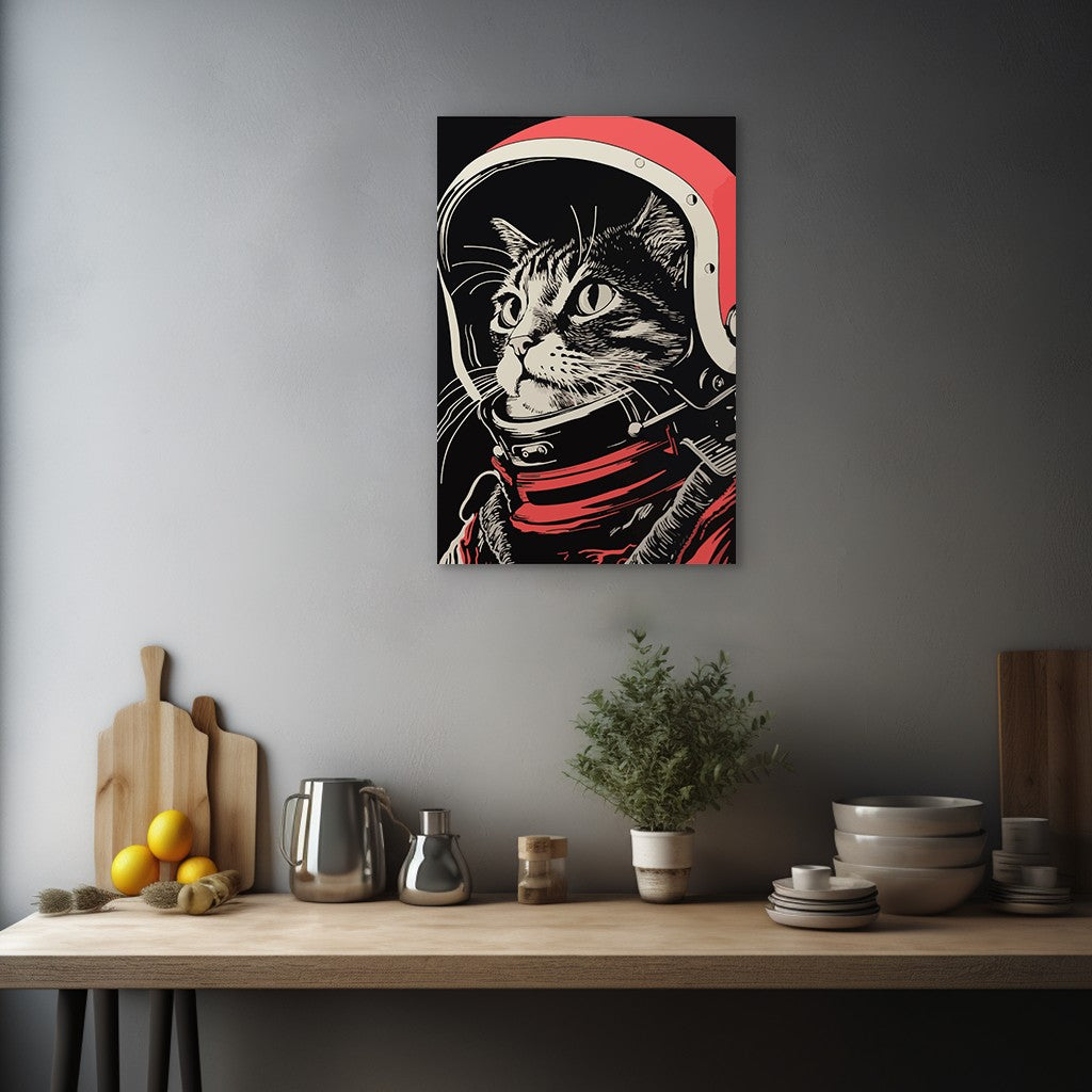 Astronaut Cat Wall Art