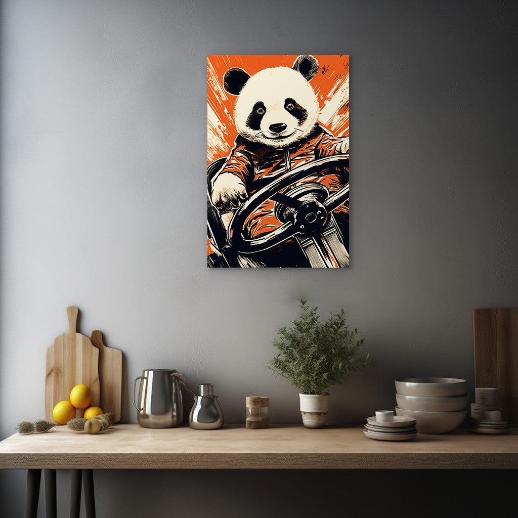 Panda's Joyride Wall Art