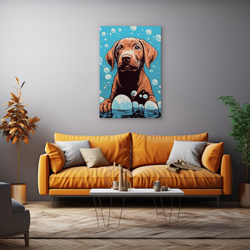 Dog Bathing Wall Art