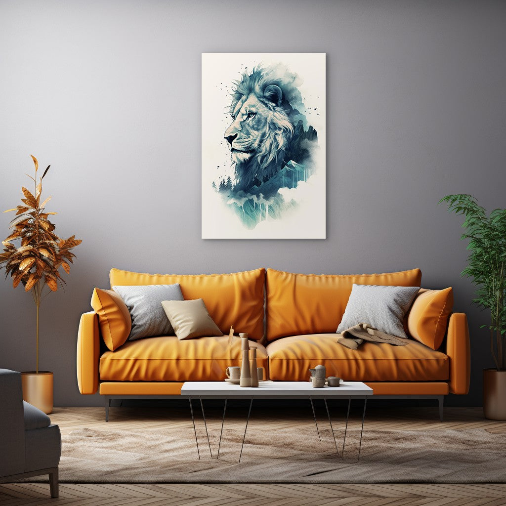 Lion The Ruler Of The Savanna Wall Art
