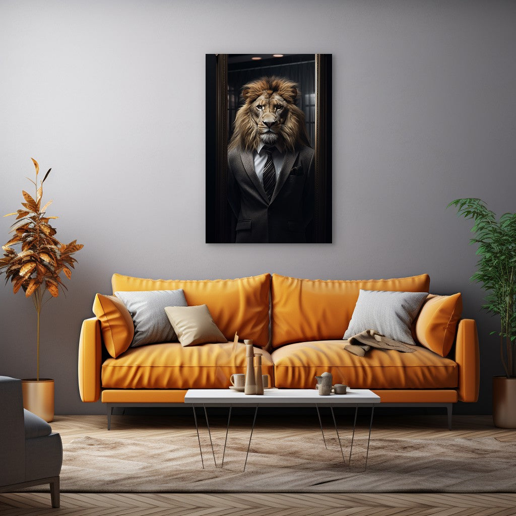 The Suited Lion Wall Art