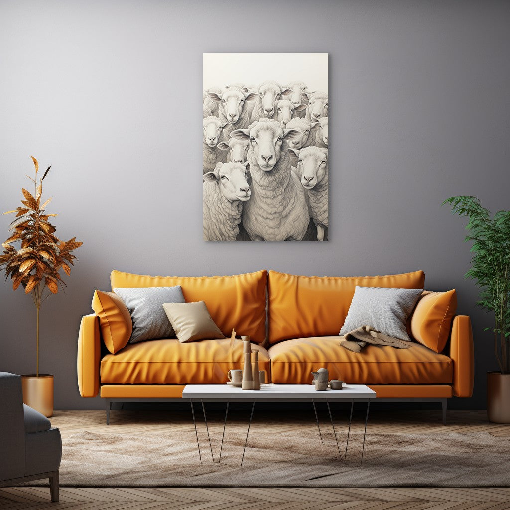 Flock Of Sheep Wall Art