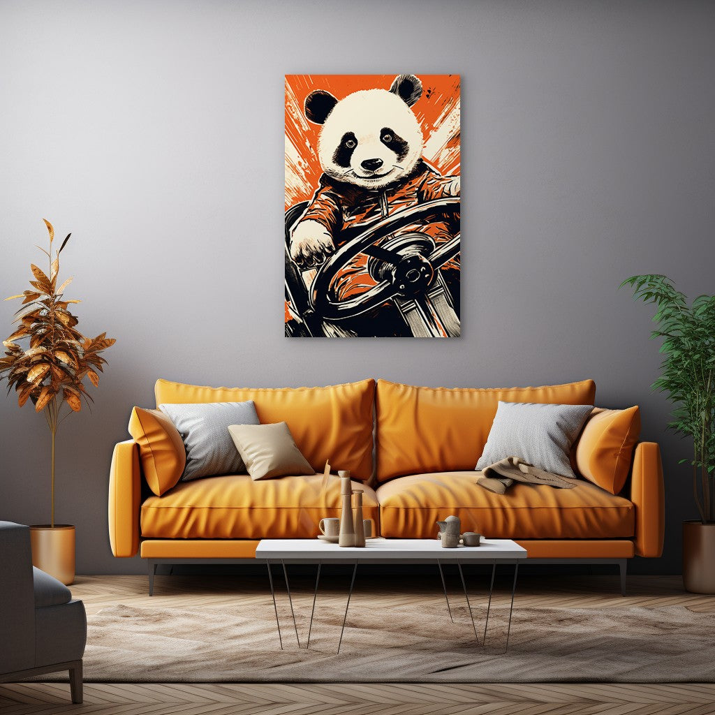 Panda's Joyride Wall Art