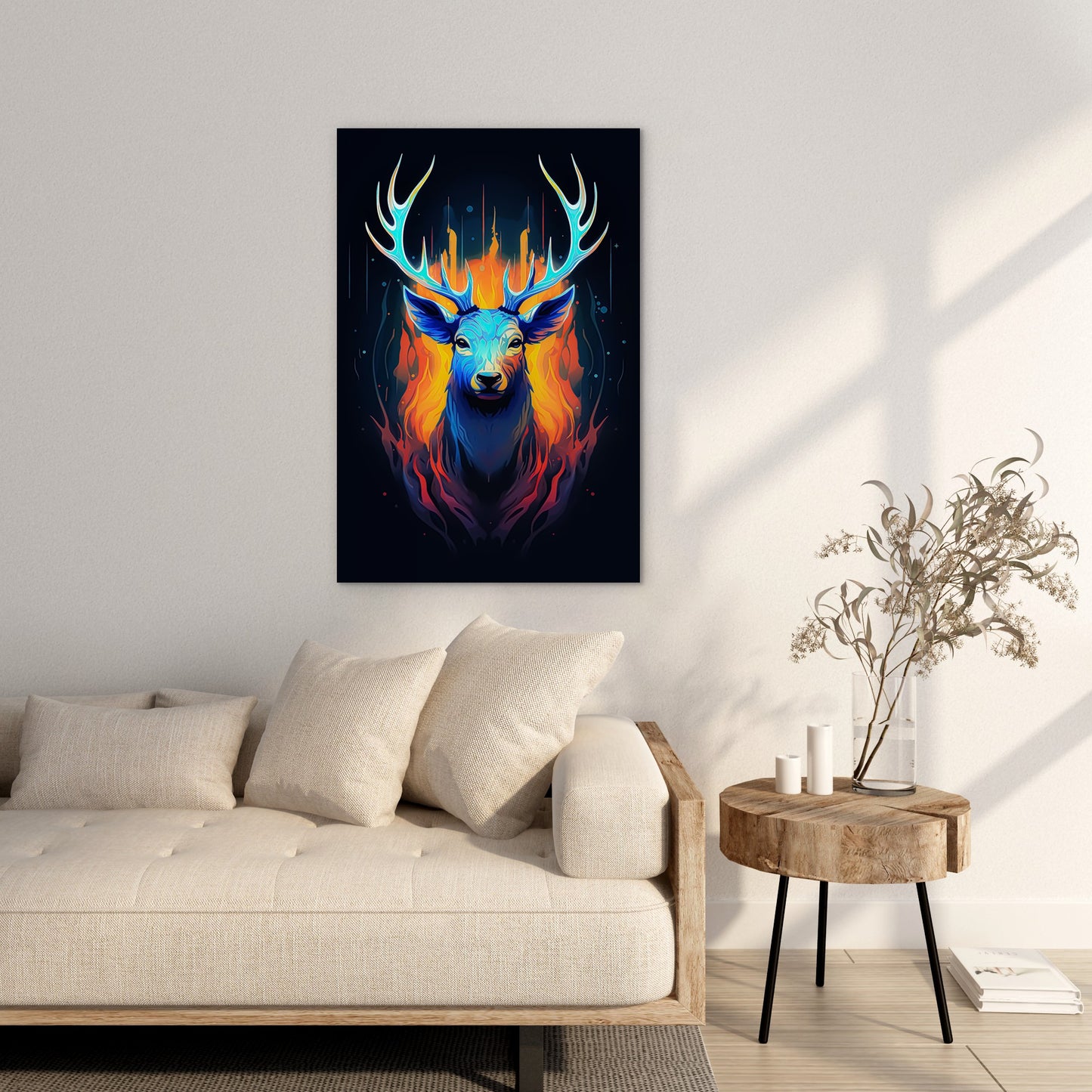 The Noble Elk Abstract Wall Art