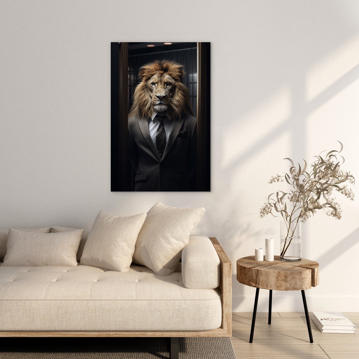 The Suited Lion Wall Art