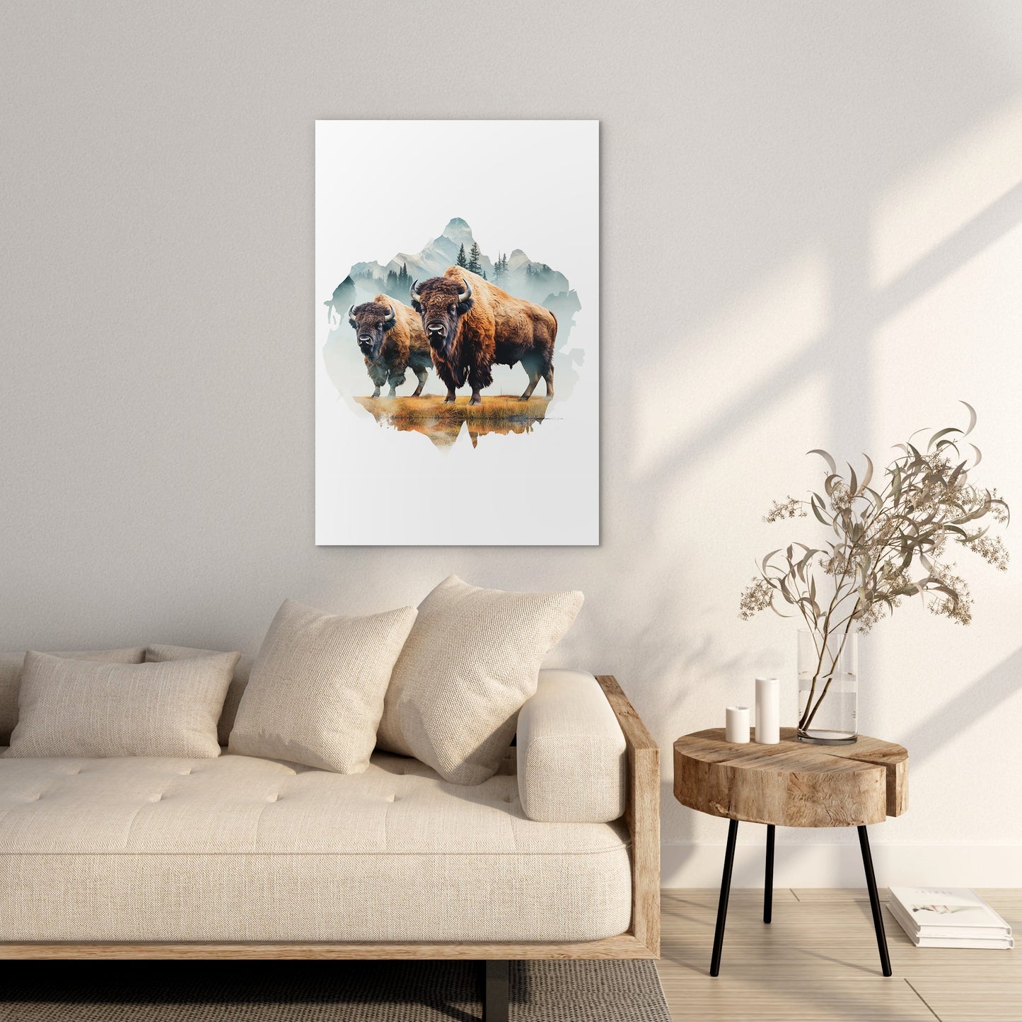 Bison In Wild Wall Art