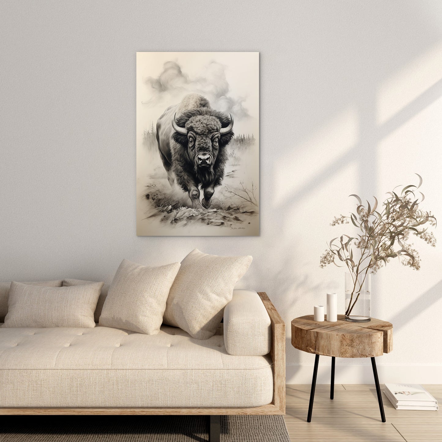 Bison In Hayden Valley