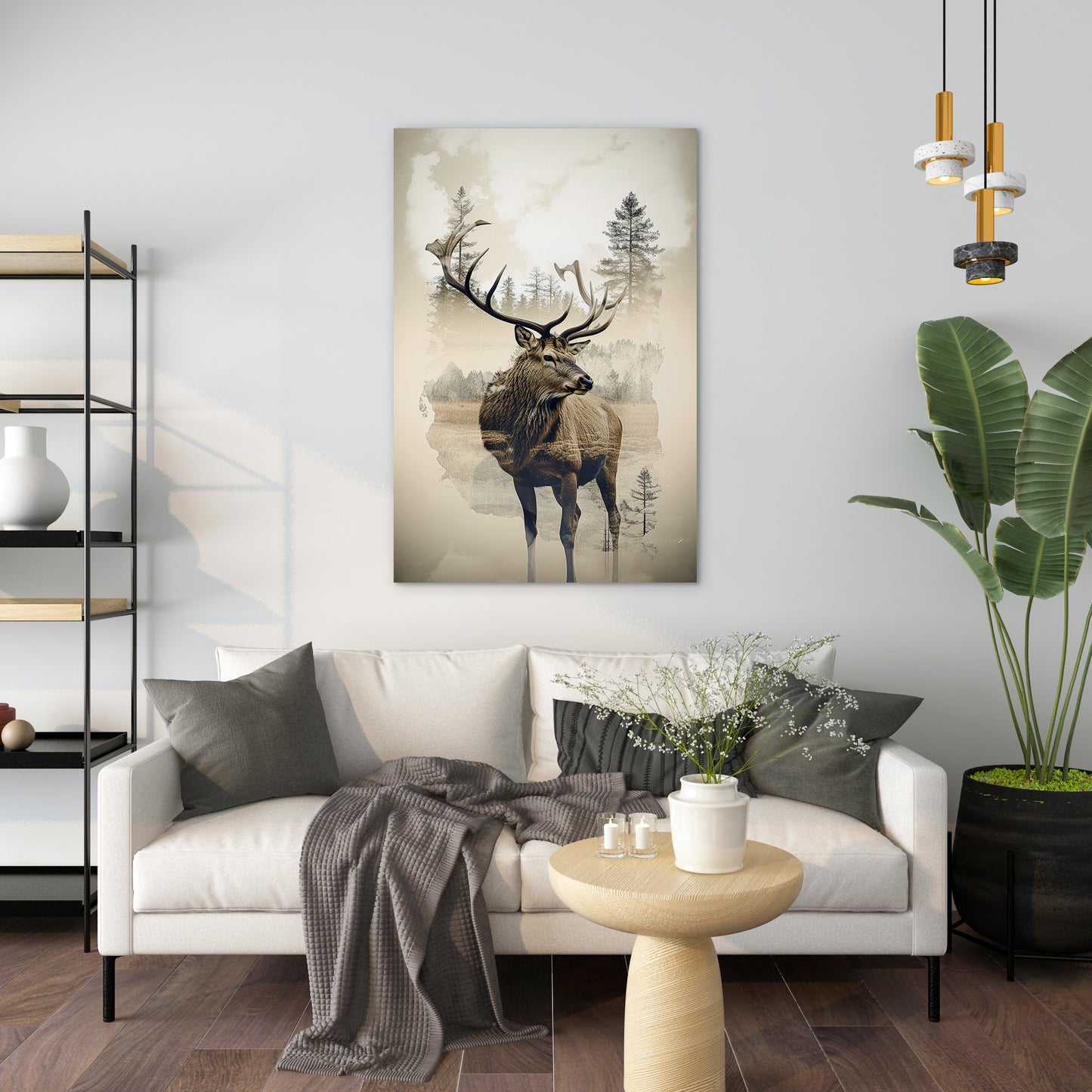 Elk and Wilderness Wall Art