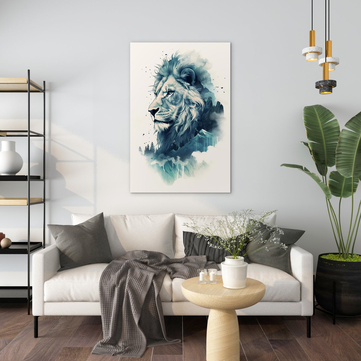 Lion The Ruler Of The Savanna Wall Art