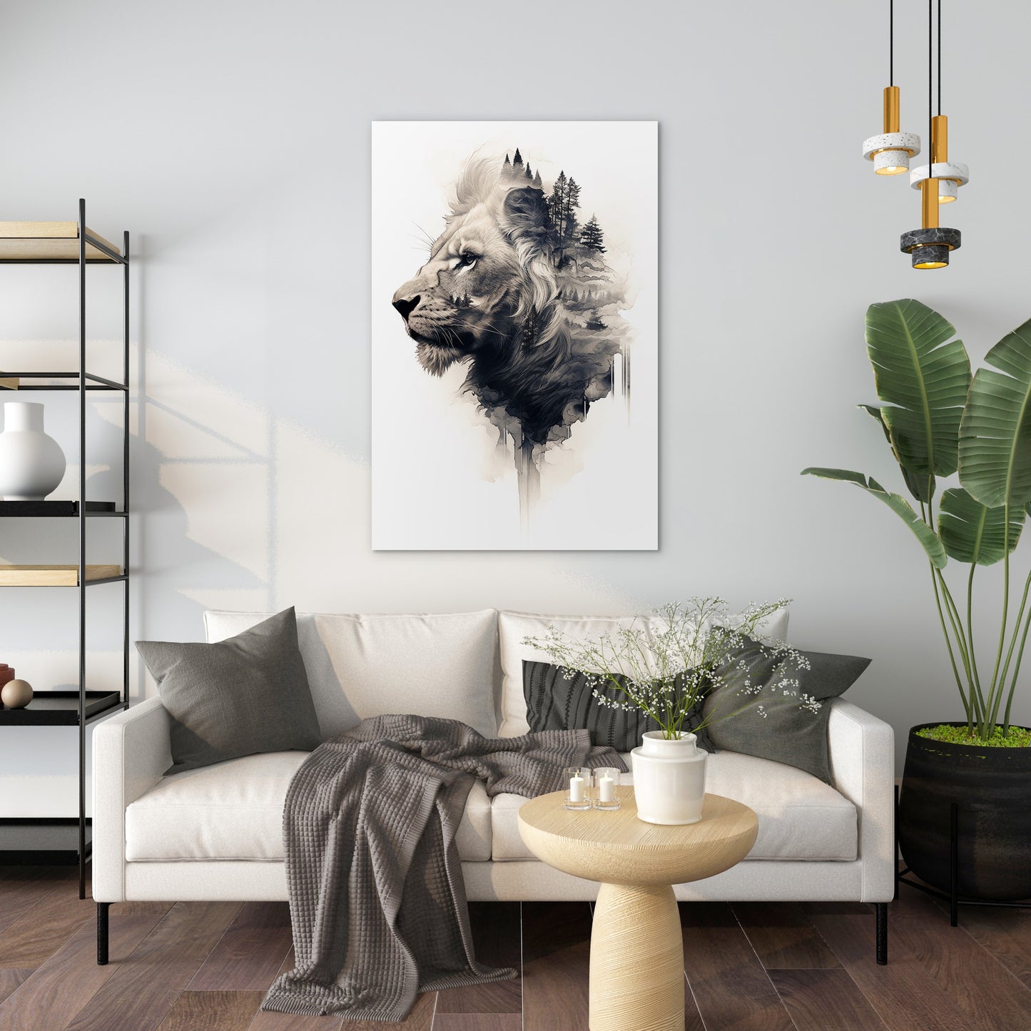 The Majestic of the Lion Wall Art