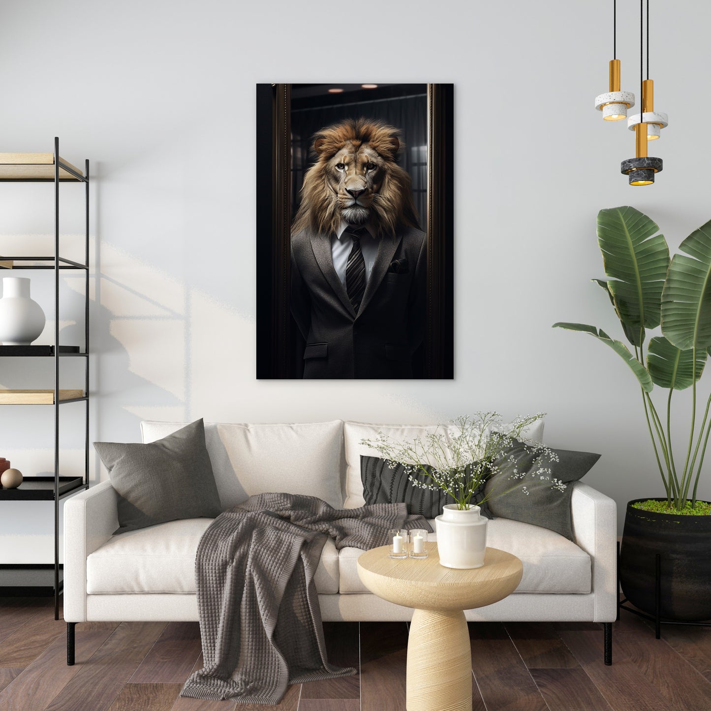The Suited Lion Wall Art