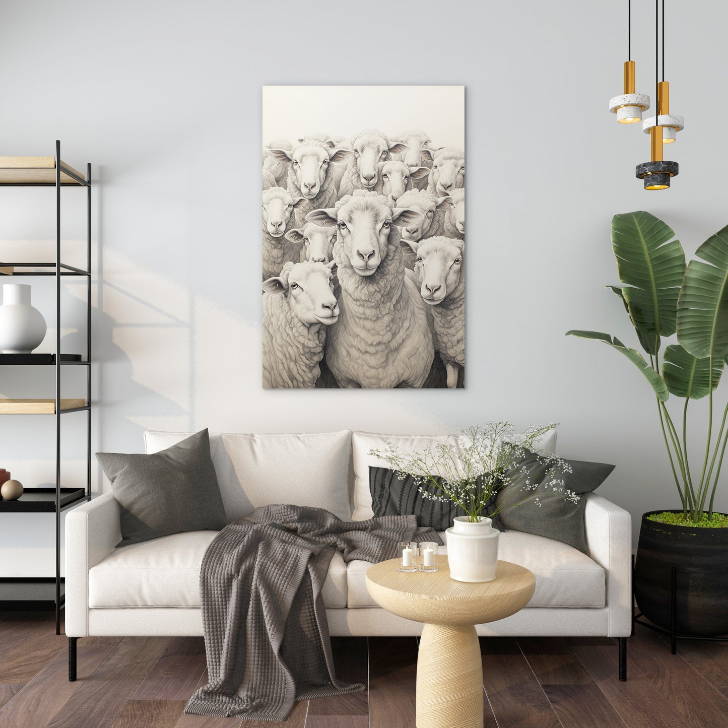 Flock Of Sheep Wall Art