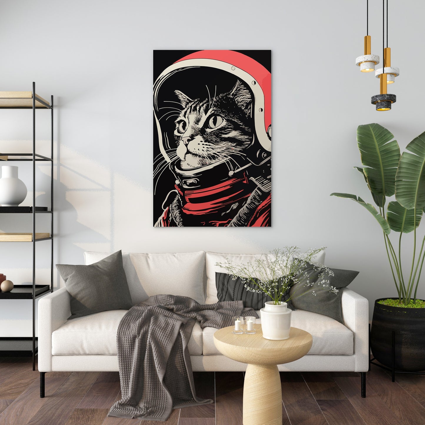 Astronaut Cat Wall Art
