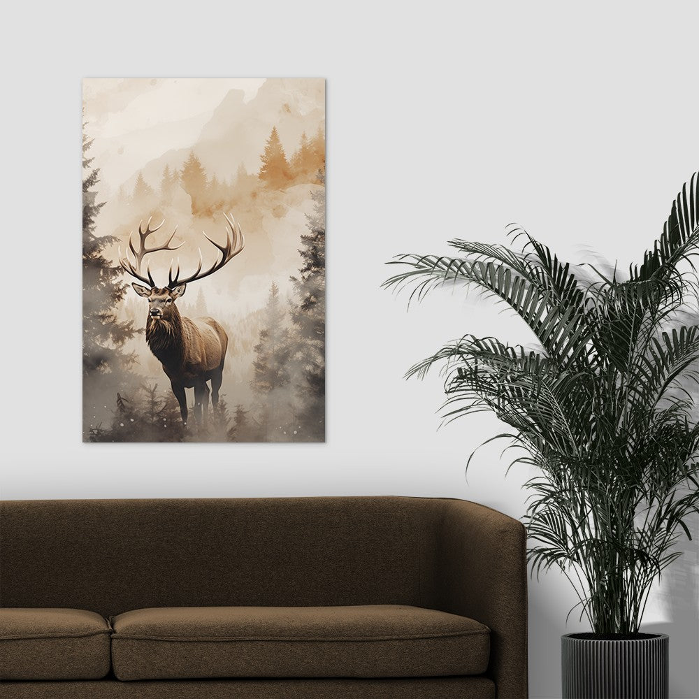 The Forest Elk Wall Art