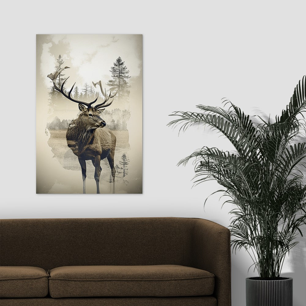 Elk and Wilderness Wall Art