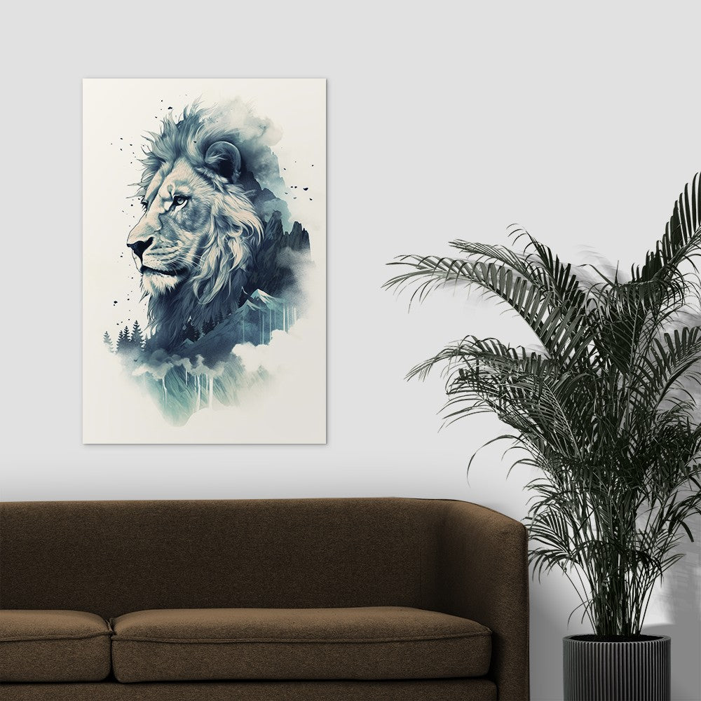 Lion The Ruler Of The Savanna Wall Art
