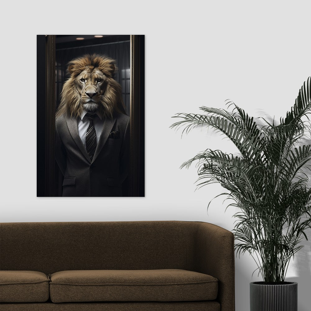 The Suited Lion Wall Art