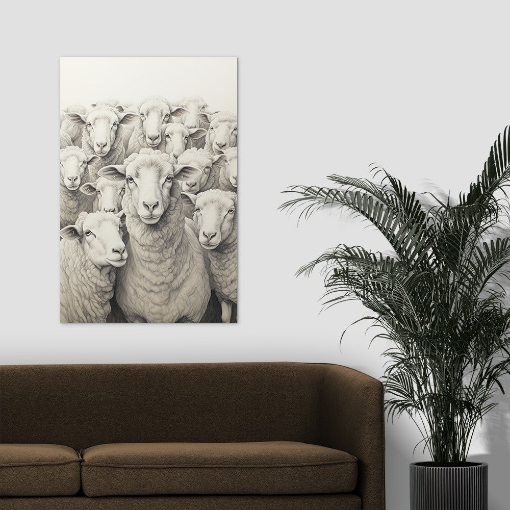Flock Of Sheep Wall Art
