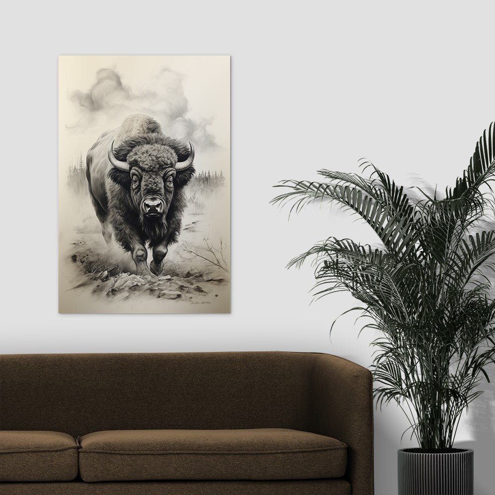 Bison In Hayden Valley