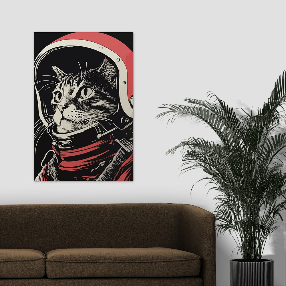 Astronaut Cat Wall Art