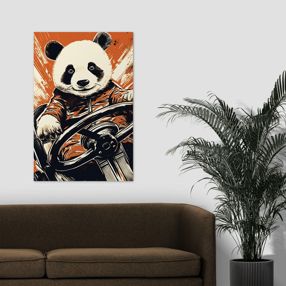 Panda's Joyride Wall Art