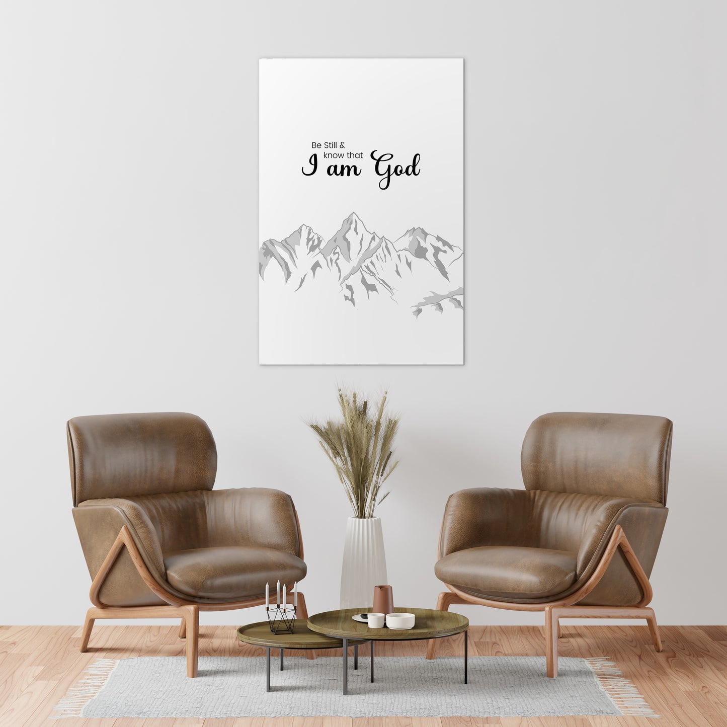 Psalm 46:10 - Be Still and know that I am God (Line Art)