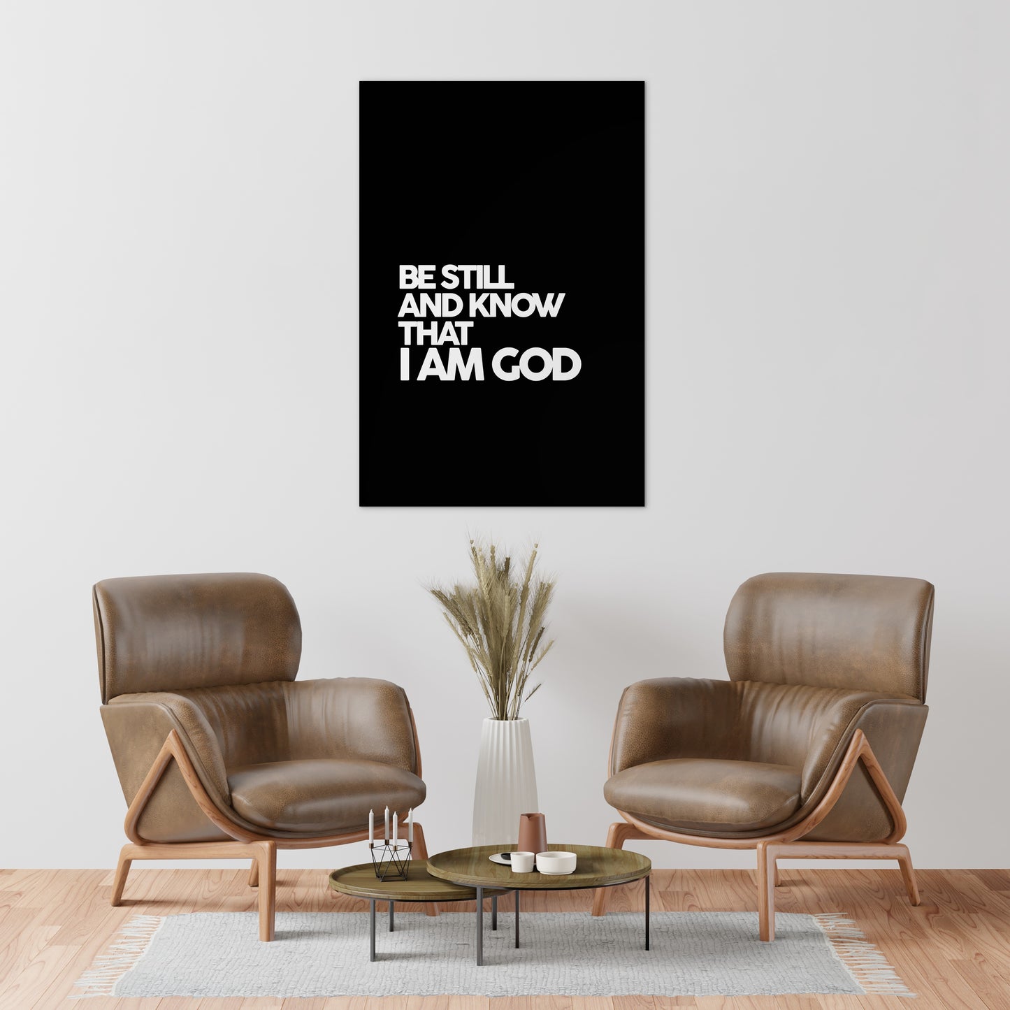 Psalm 46:10 - Be Still and know that I am God (Black)