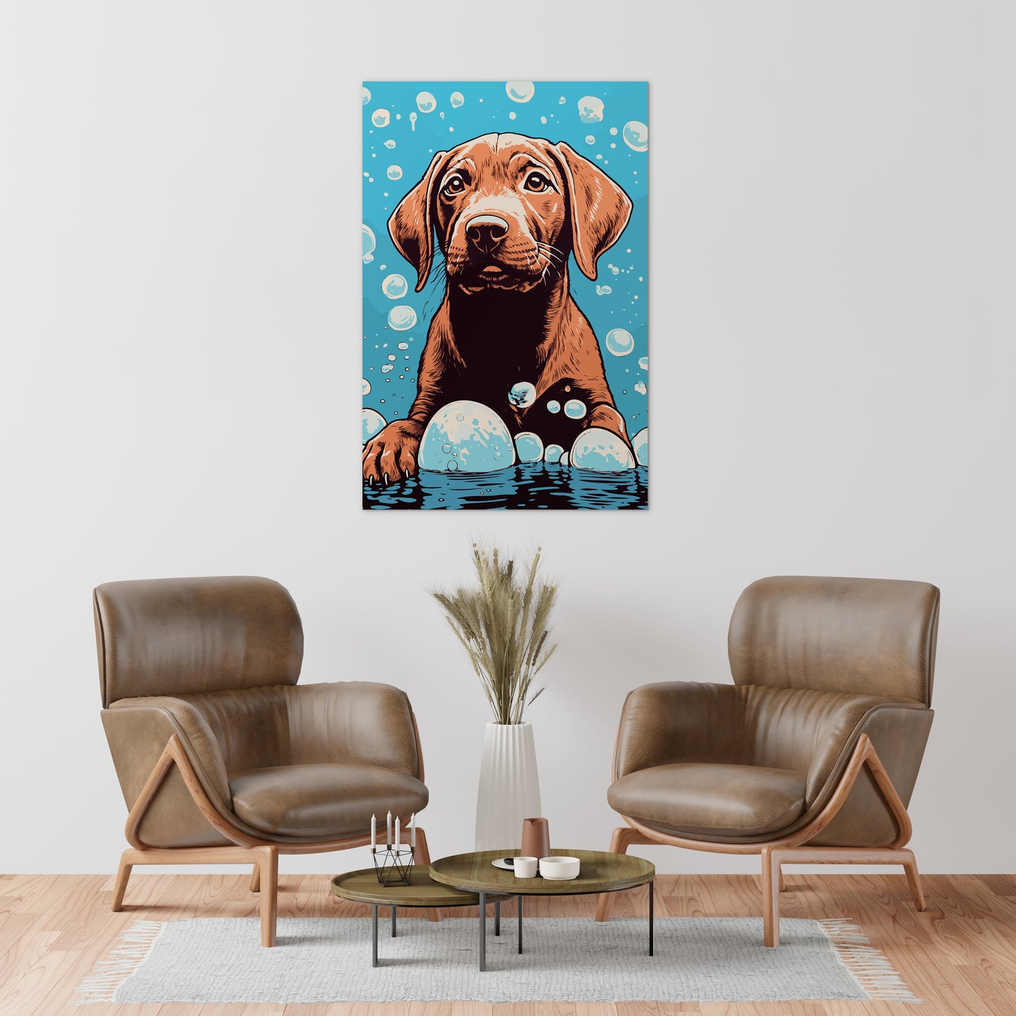 Dog Bathing Wall Art