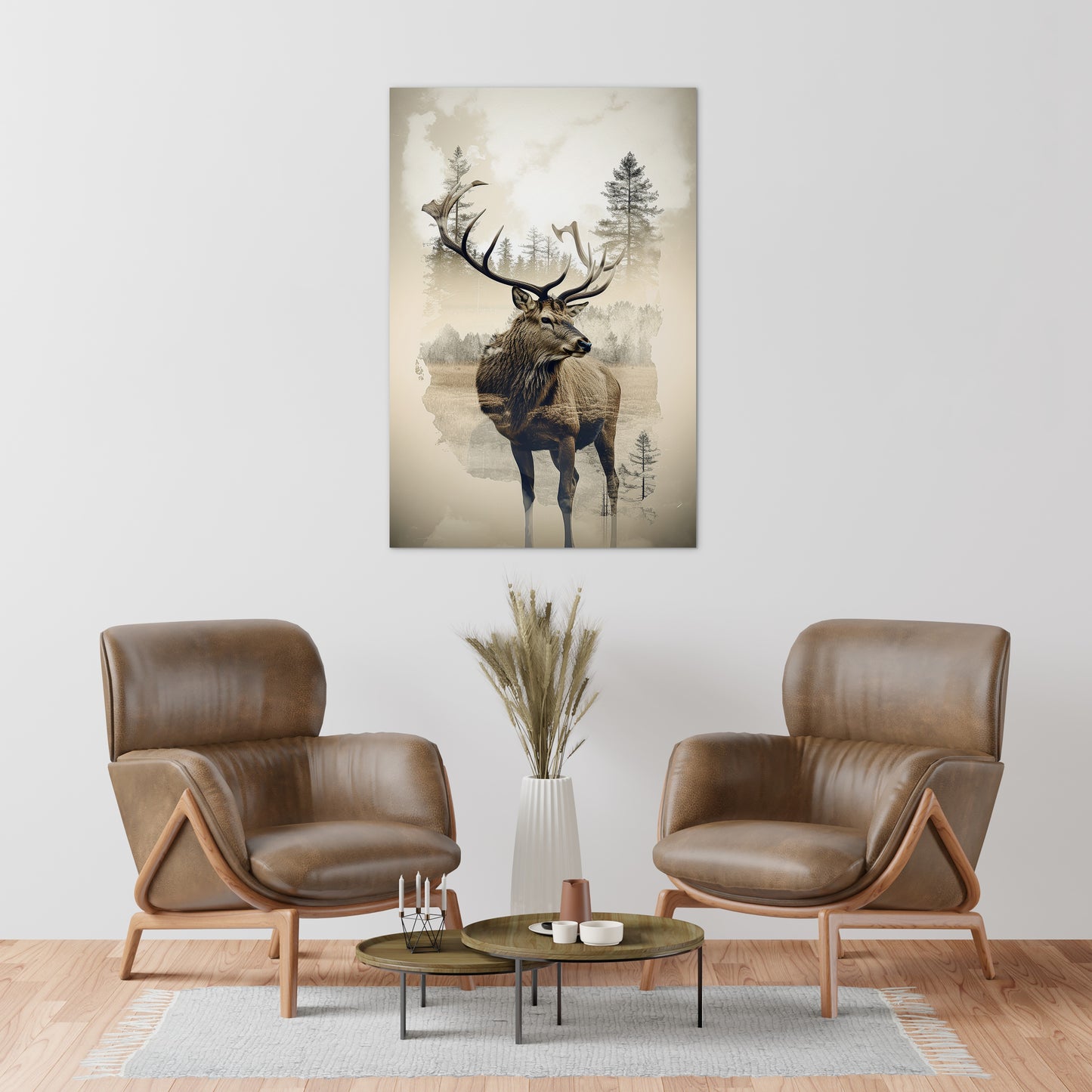 Elk and Wilderness Wall Art