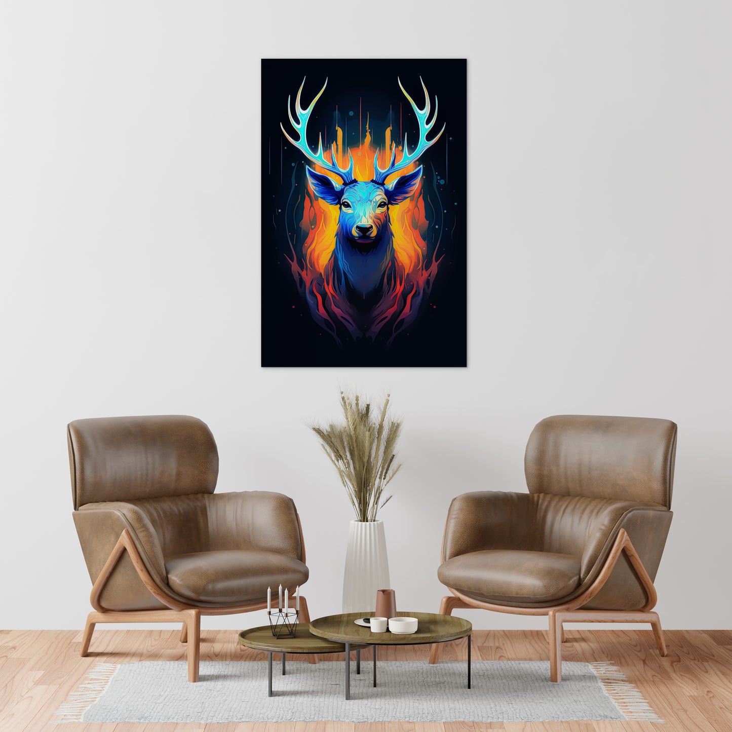 The Noble Elk Abstract Wall Art