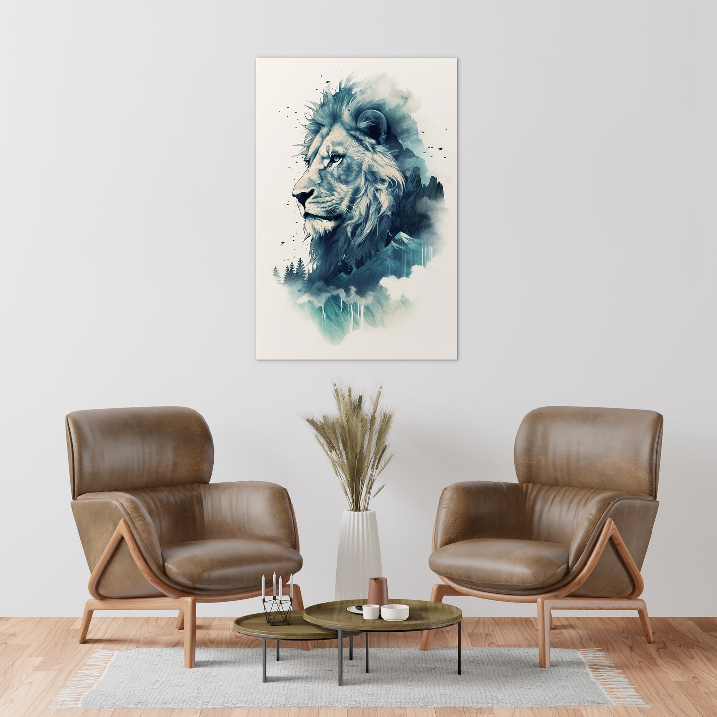 Lion The Ruler Of The Savanna Wall Art