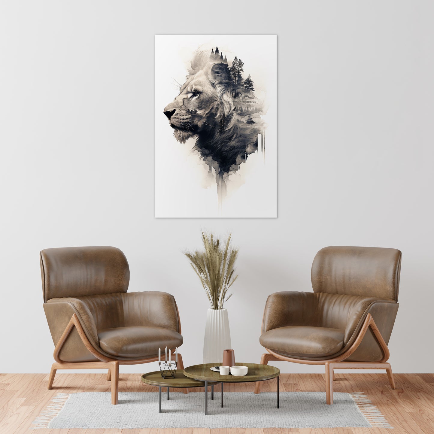 The Majestic of the Lion Wall Art