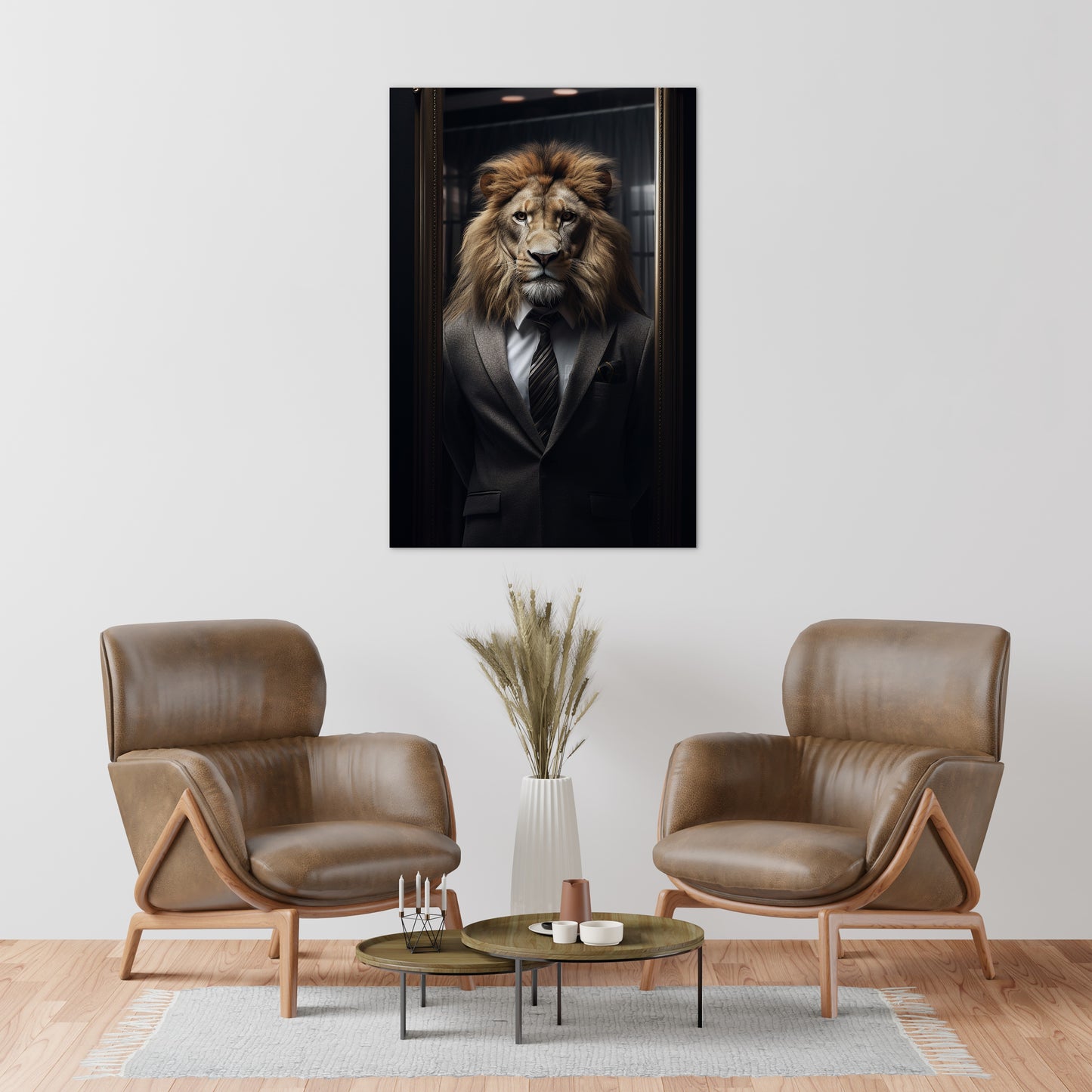 The Suited Lion Wall Art