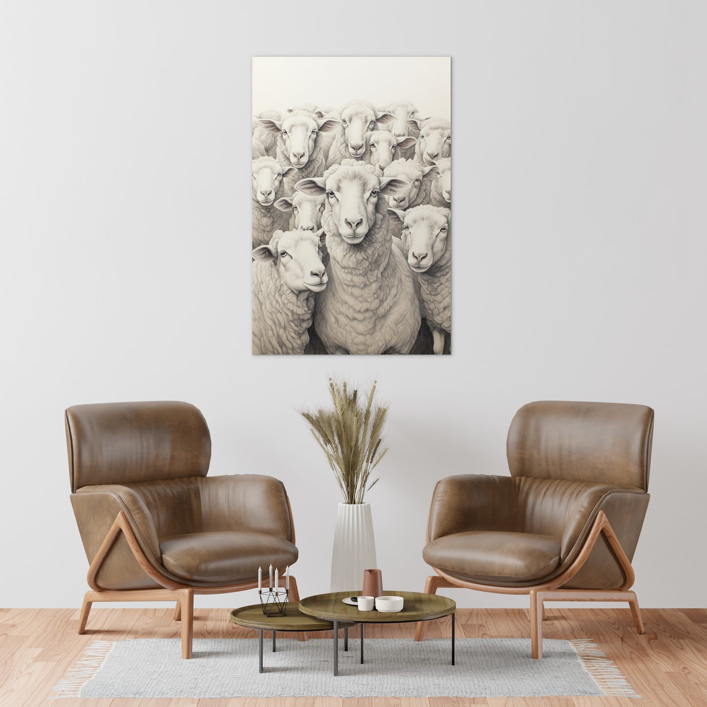 Flock Of Sheep Wall Art