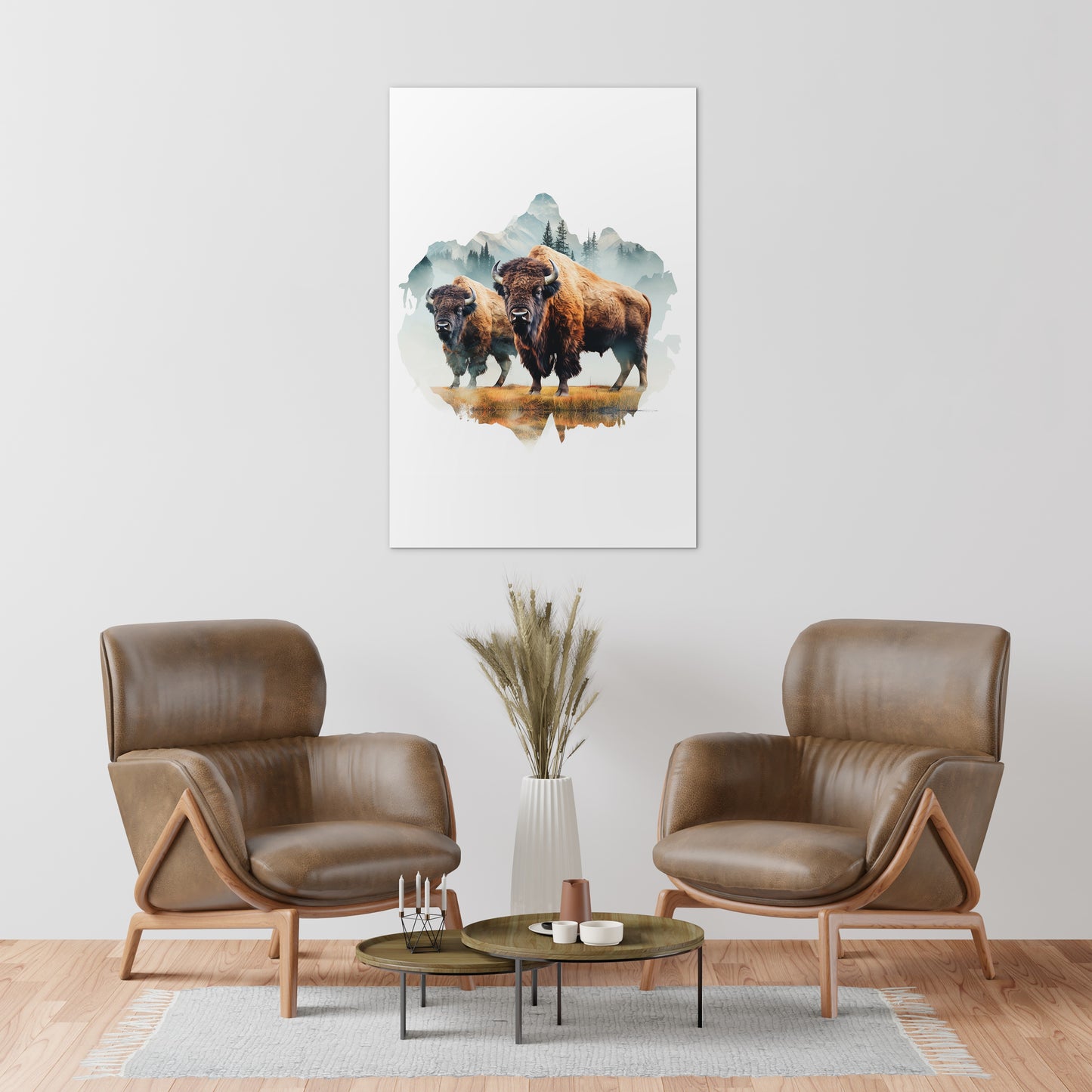 Bison In Wild Wall Art