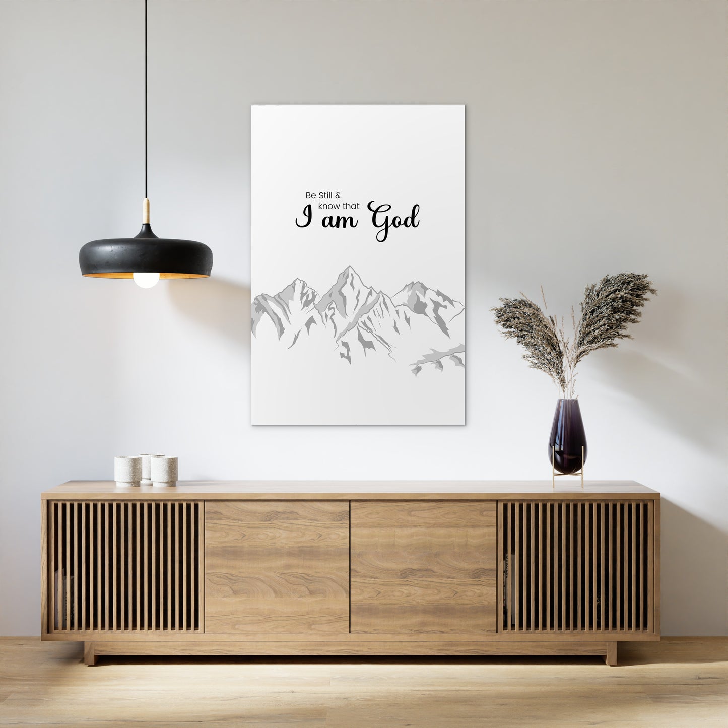 Psalm 46:10 - Be Still and know that I am God (Line Art)