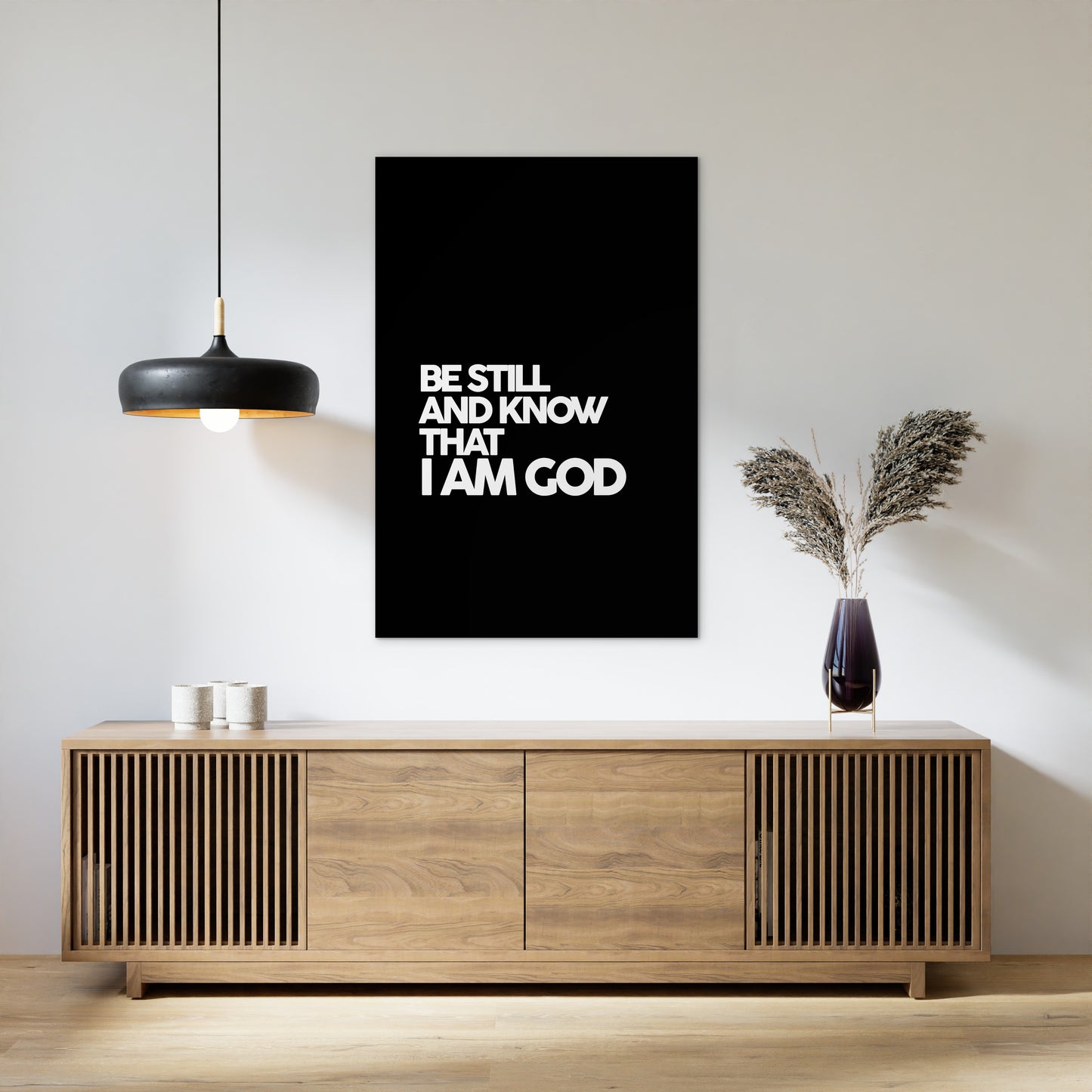 Psalm 46:10 - Be Still and know that I am God (Black)