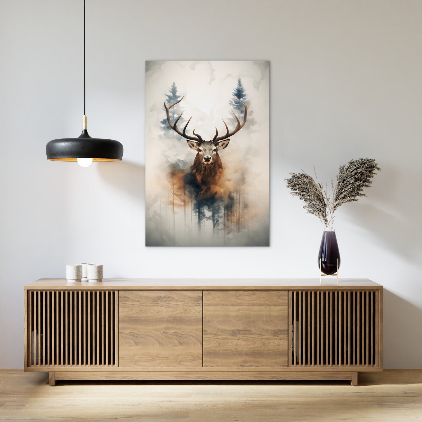 Elk and Forest Wall Art