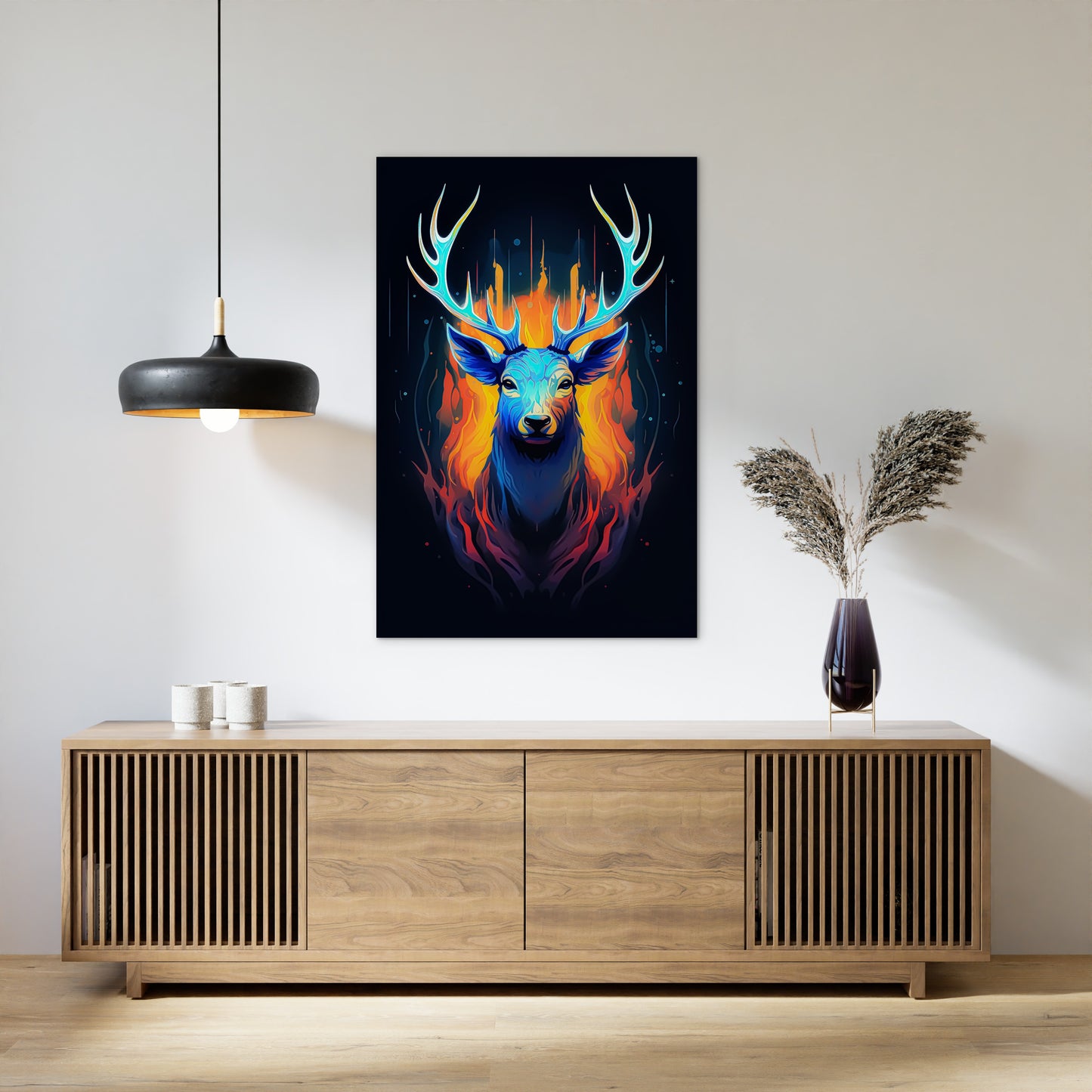 The Noble Elk Abstract Wall Art