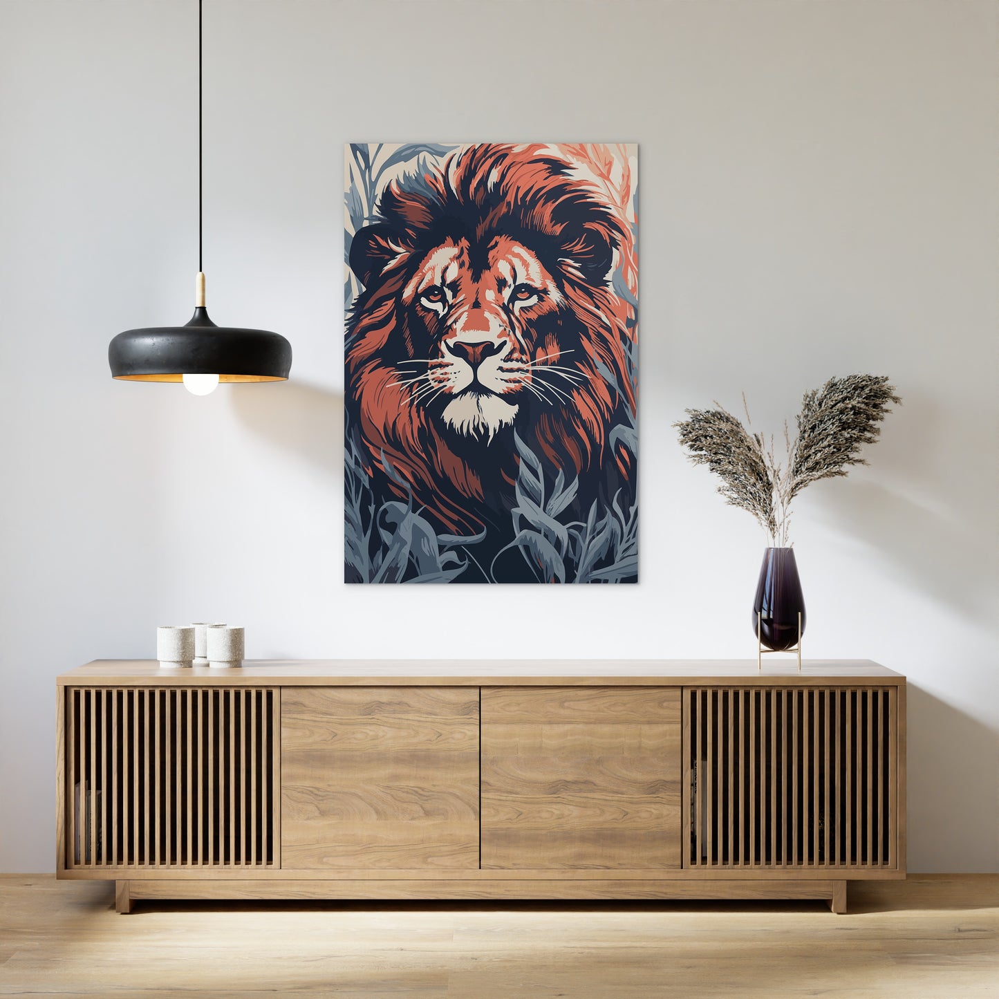 Commanding Authority Of Lion Wall Art