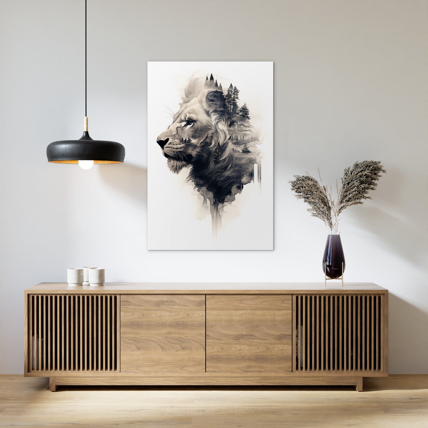 The Majestic of the Lion Wall Art