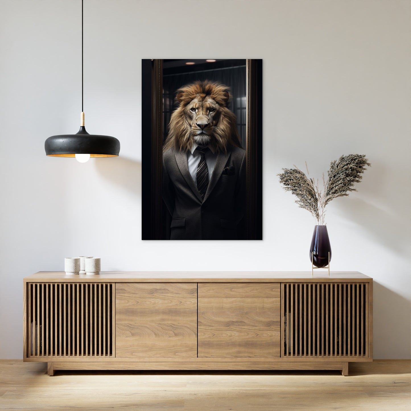 The Suited Lion Wall Art
