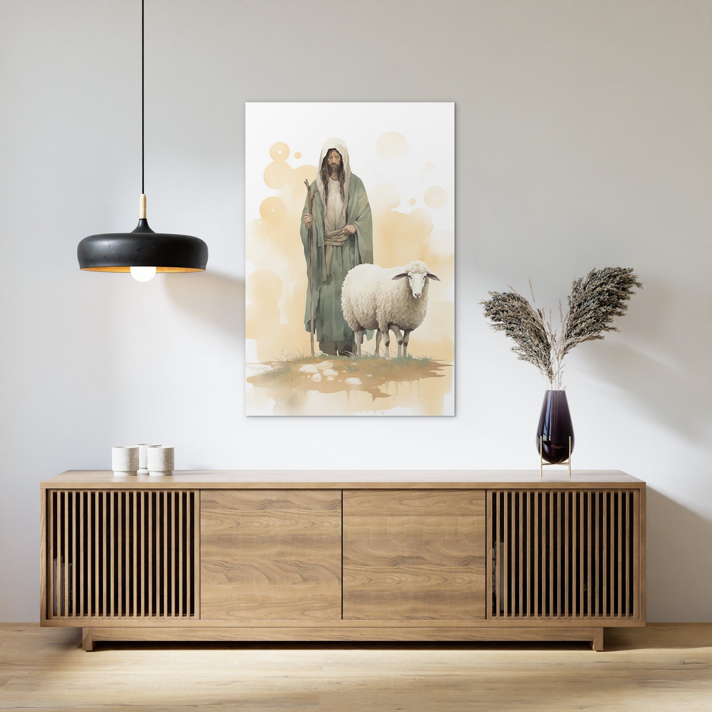 The Shepherd Guardian of the Flock Wall Art