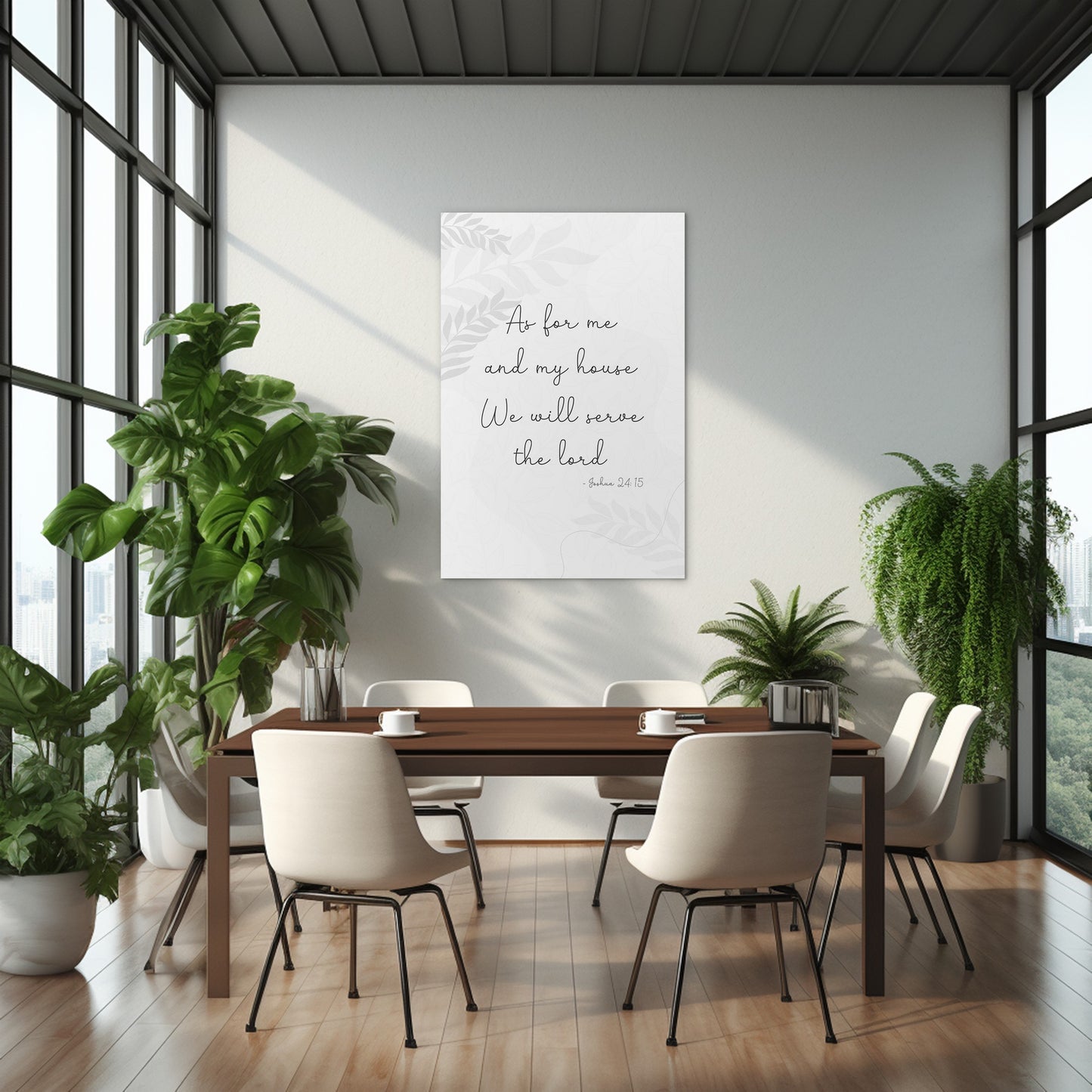 Joshua 24:15 - As for me and my house we will serve the lord. -1